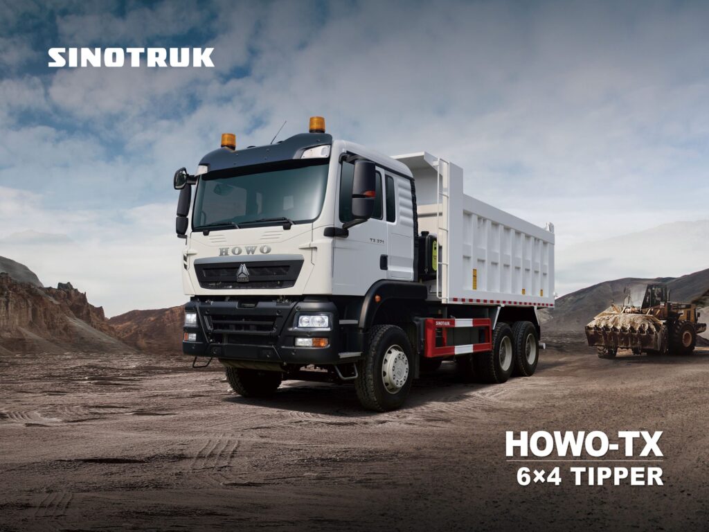 HOWO-TX 6x4 tipper truck by Sinotruk, available from ANAMMCO Nigeria